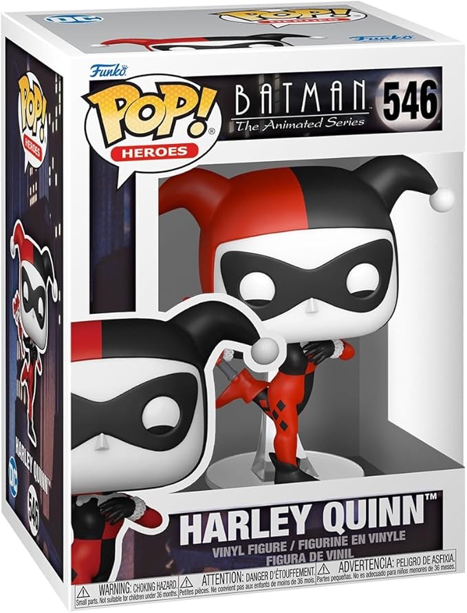 Funko Pop Animation: Batman: The Animated Series - Harley Quinn - Animated Batman - Collectable Vinyl Figure - Gift Idea - Official Merchandise - Toys for Kids & Adults - Superheroes Fans