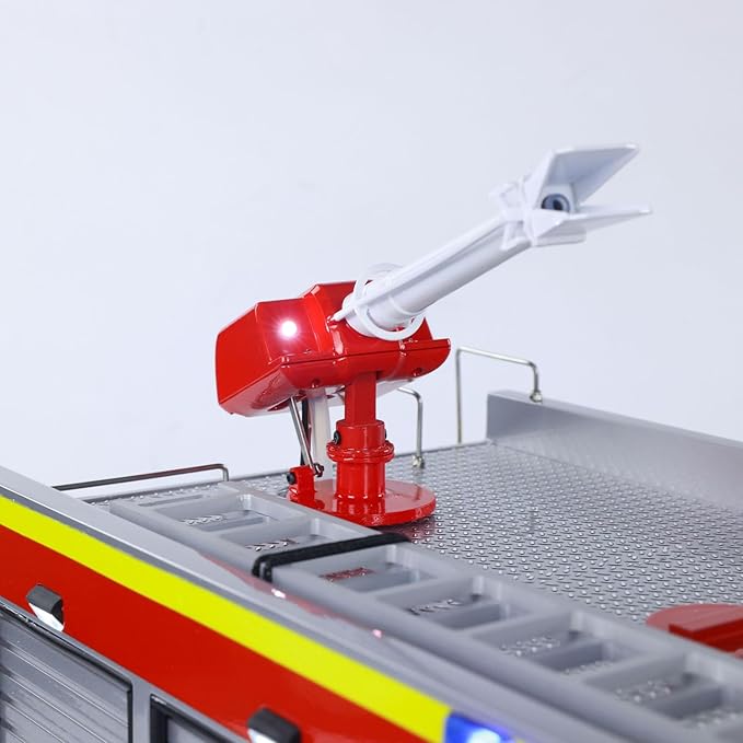 1/14 RTR Electric Model Car 4X4 Metal Axles Gearbox Remote Control Fire Fighting Vehicle Bz Flysky I6S Radio 2Speed Light Sound