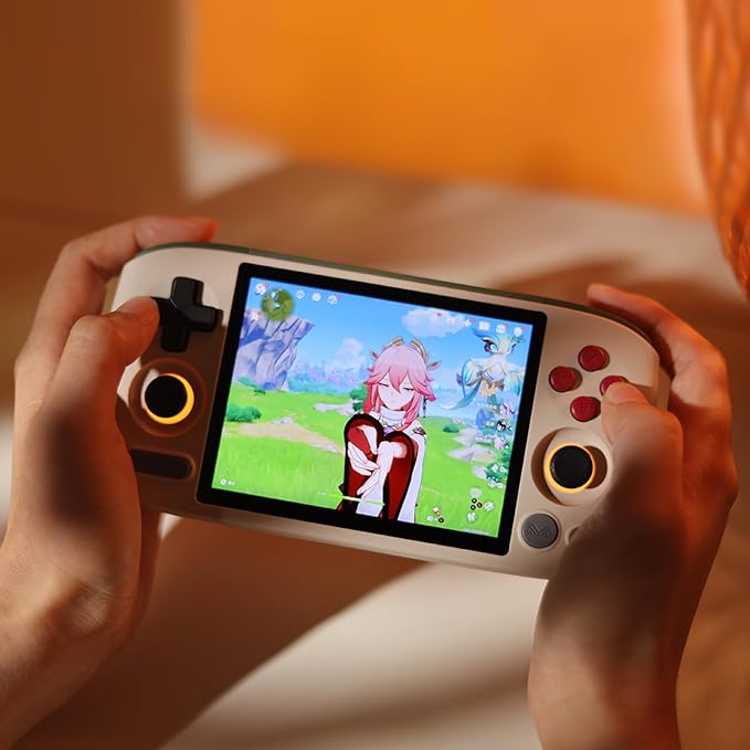 AYANEO Pocket AIR Mini Android Handheld Game Console - 4.2" HD 4:3 Retro Gaming Screen, MTK G99 Octa-Core, Hall Effect Joystick & Triggers, Portable Gaming Device (Retro White, 3G+64G)