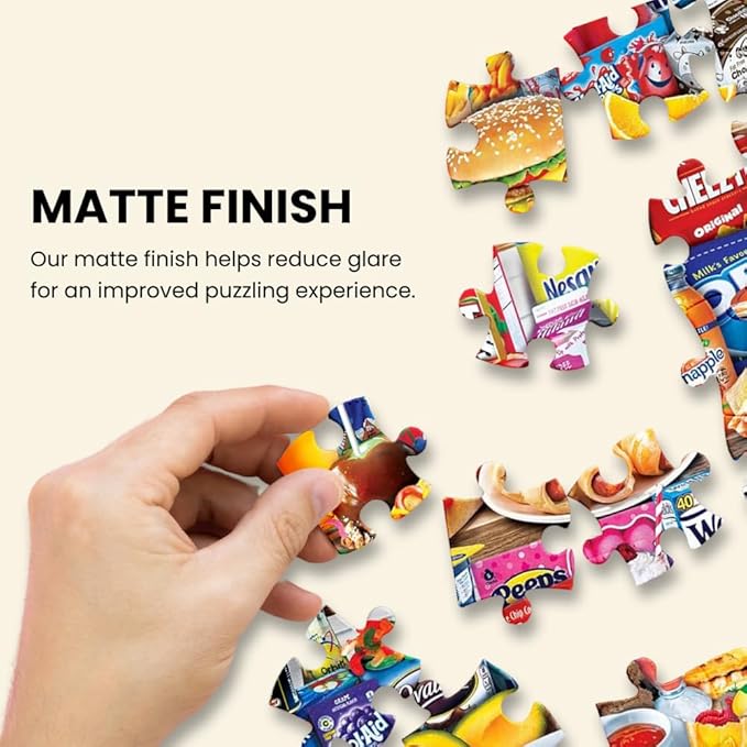 MasterPieces - 1000 Piece Jigsaw Puzzle, Vintage Vinyl Records, Fun for Adults, Family, Kids, Non-Glare Finish, 19.25" x 26.75"