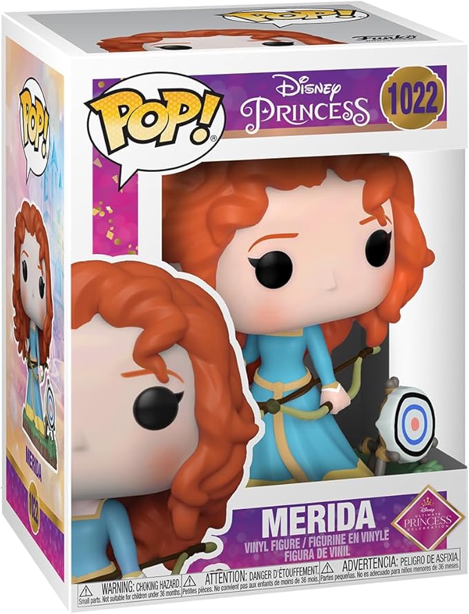 Funko POP! Disney: Ultimate Princess - Merida - Disney Princesses - Collectable Vinyl Figure - Gift Idea - Official Merchandise - for Kids & Adults - Movies Fans - Model Figure for Collectors
