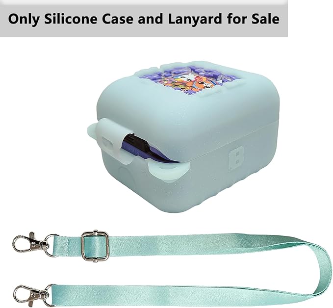 Silicone Case for Bitzee Interactive Toy Digital Pet Case, Protective Skin Cover for Bitzee Virtual Electronic Pets Lanyard Accessories (Green)
