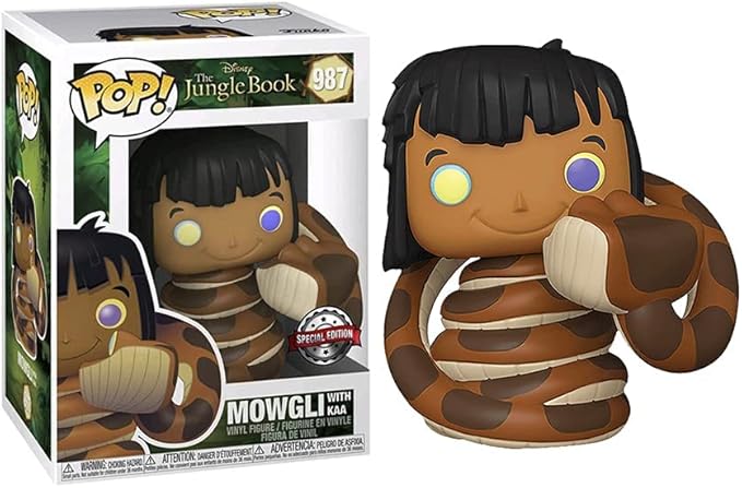 Funko Pop! The Jungle Book: Mowgli with Kaa Vinyl Figure Special Edition Exclusive