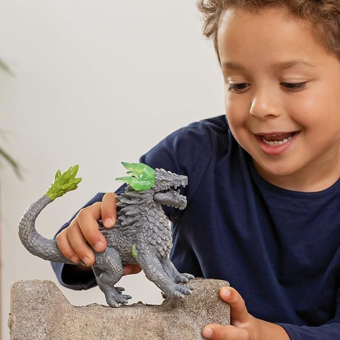 Schleich Eldrador Creatures - 7" Stone Dragon Figurine - Fun Fantasy Animal Figure for Imaginative Play for Boys and Girls - Durable Rock Beast Toy - Cool Monster Toys for Kids Ages 7+ | 70149