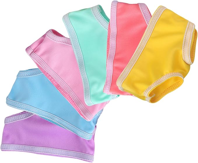 6 Pairs Doll Underpants Accessories Underwear Diapers for 16-18 Inch Baby Dolls, Doll Clothes Compatible with Most Brands 18" Dolls