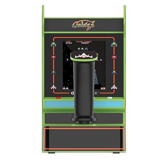 My Arcade Galaga Joystick Player : Officially Licensed Galaga and Galaxian Video Game Console, Fun Portable Mini Game 3.2" Full Color Display