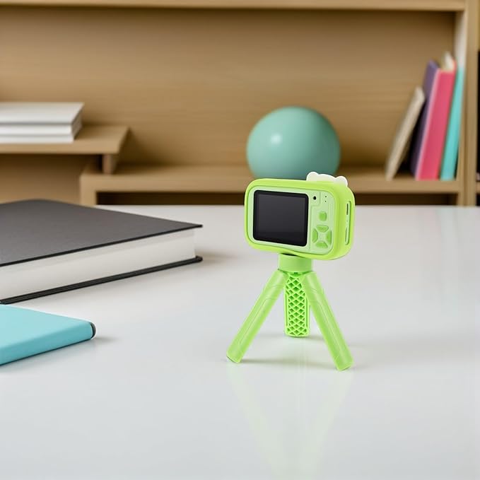 BESTonZON Digital Camera for Boys with Dual Lens Selfie and Video Function, 2.4-inch IPS Screen Handheld Compact Camera, Portable for Travel and Birthday