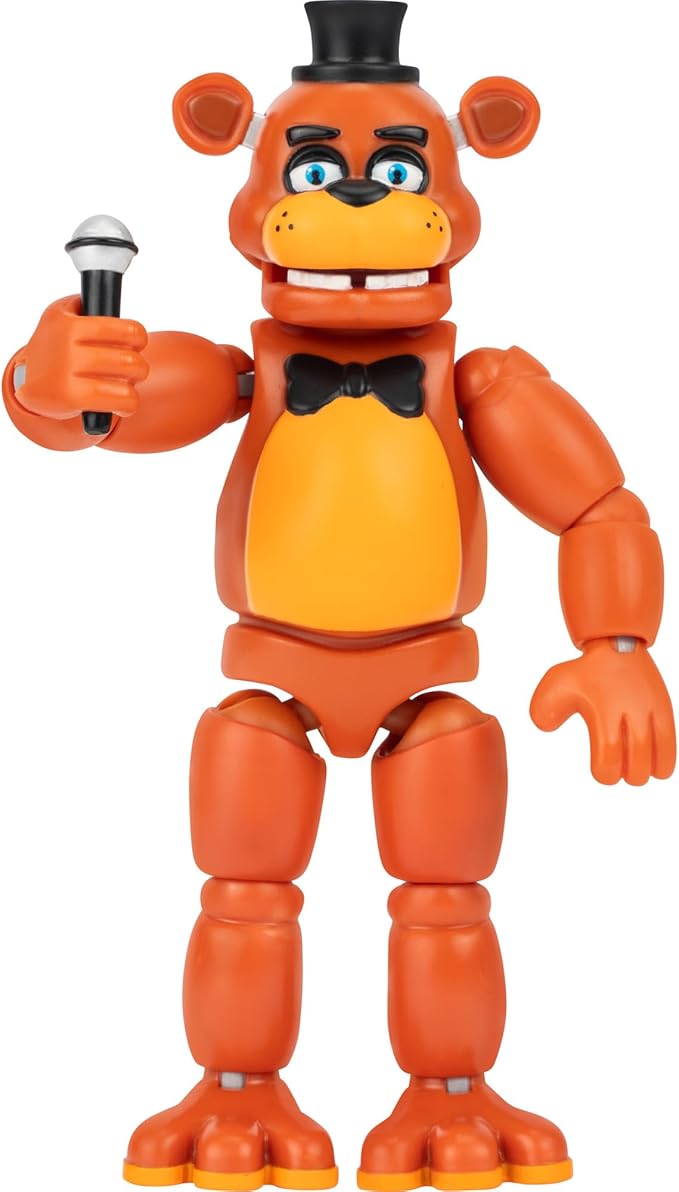 Jazwares Five Nights at Freddy’s Classic Freddy - 5-Inch Articulated Figure with Jumpscare Feature and Glow-in-The-Dark Eyes
