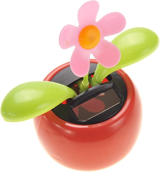 A and E Imports - Electronic Solar Flower Novelty Toy (Pink)