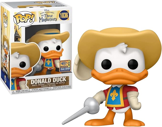 Funko Pop! Disney: The Three Musketeers - Donald Duck, 2021 Wonderous Con Exclusive