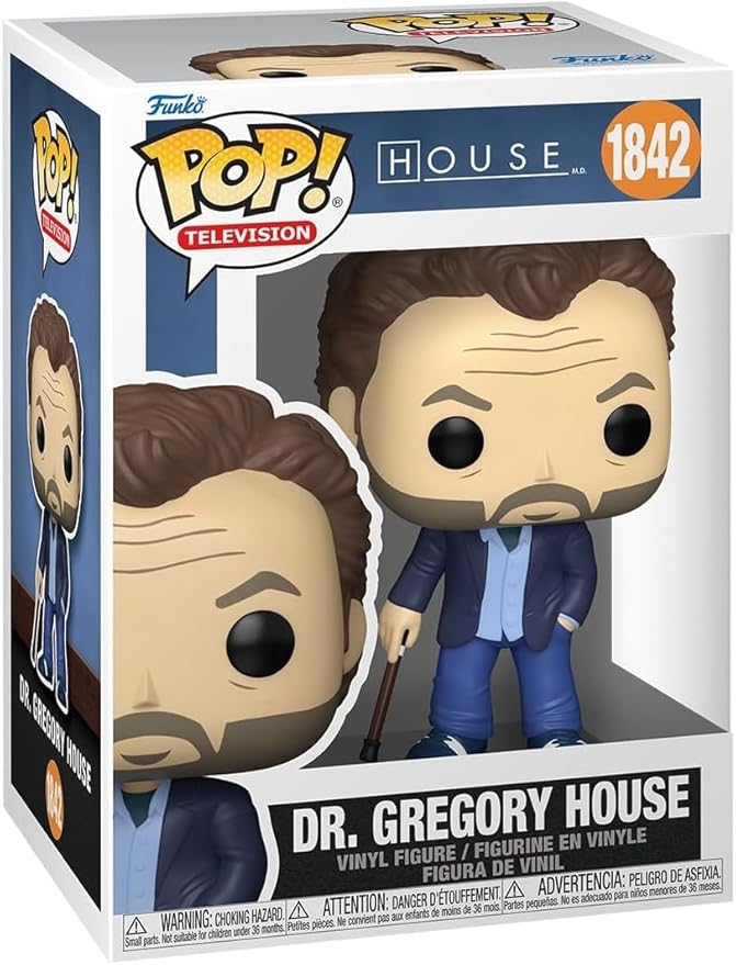POP Funko NBCU TV: House M.D. - Dr. Gregory House Vinyl Figure, Multicolored, 3.75 Inches (Bundled with Compatible Box Protector Case)