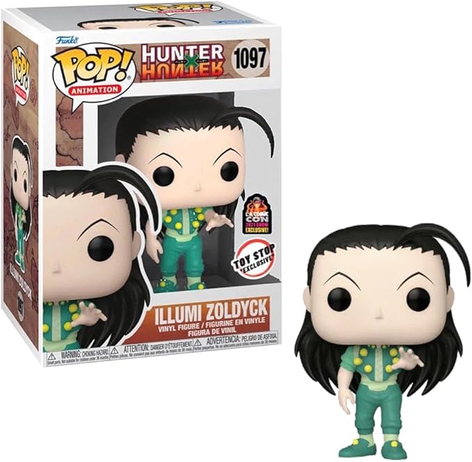 Funko Pop! Animation: Hunter X Hunter - Illumi Zoldyck LACC/Toystop Exclusive Vinyl Collectibles Figure
