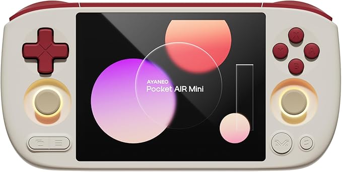 AYANEO Pocket AIR Mini Android Handheld Game Console - 4.2" HD 4:3 Retro Gaming Screen, MTK G99 Octa-Core, Hall Effect Joystick & Triggers, Portable Gaming Device (Retro White, 2G+32G)