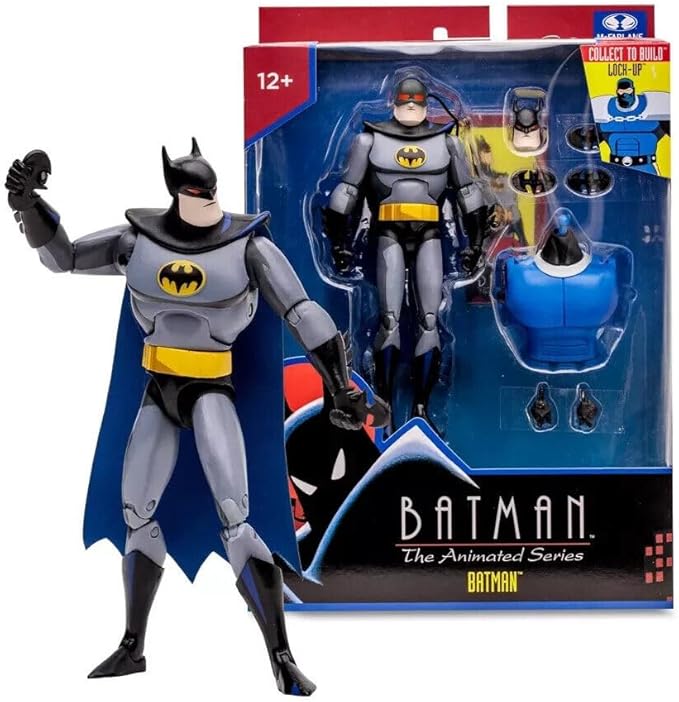 McFarlane 64387616 Batman The Animated Series, DC Multiverse, Collet to Build-a Lock-Up Collection, with Accessories, Articulated, Measures 6 Inches, for Collectors, Bizak