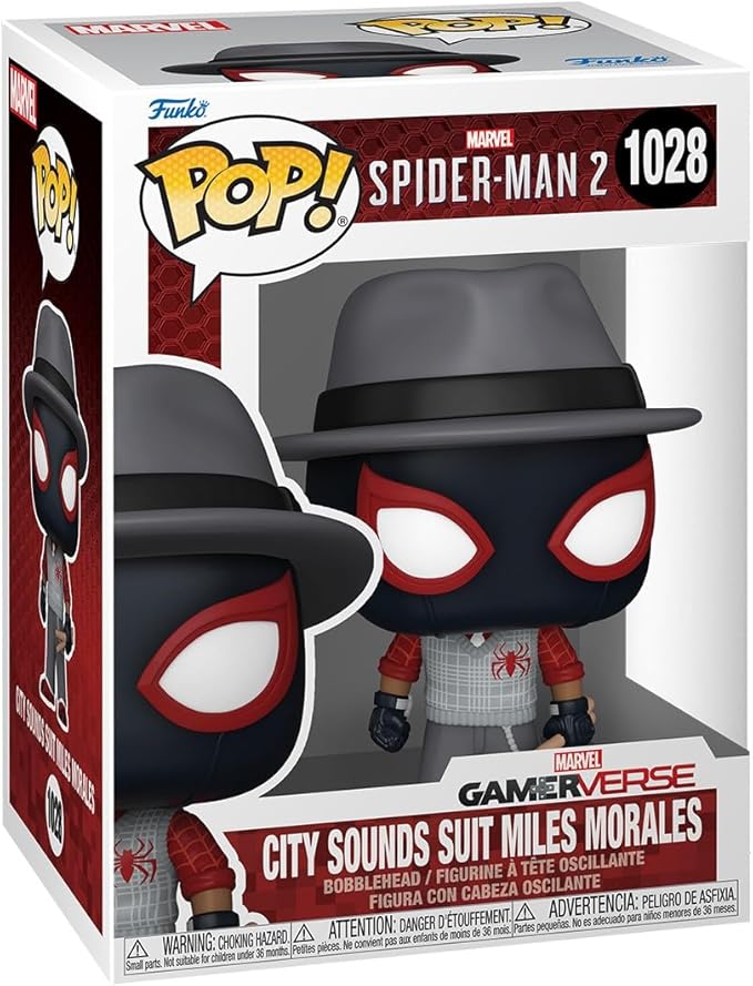 Funko POP Games: Gamerverse - City Sounds Miles - Spider-Man 2 Video Game - Collectable Vinyl Figure - Gift Idea - Official Merchandise - for Kids & Adults - Video Games Fans
