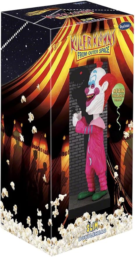 Royal Bobbles Killer Klowns from Outer Space – Slim Shadow Puppets – 8 Inches Tall – Collectible Bobblehead Statue