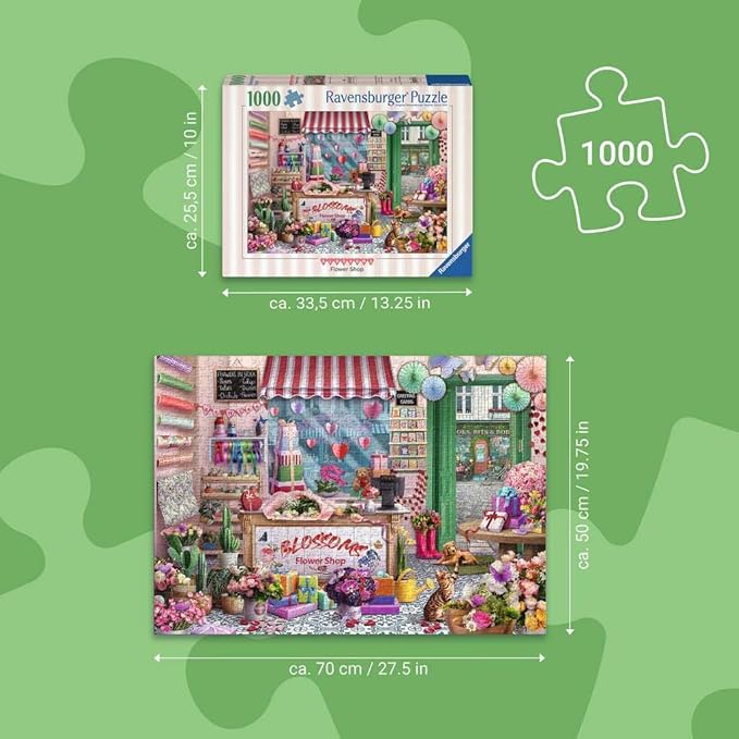 Ravensburger Blossoms Flower Shop 1000 Piece Puzzle for Adults
