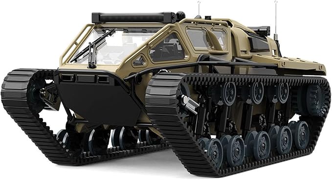 1/18 2.4G RC Tracked Off Road Vehicle C8812 Wireless Remote Drifting Car 360 Rotation LED Lights Battery Dual Motor RTR Model Hobby Grade Model for Adult Hobby(Yellow)