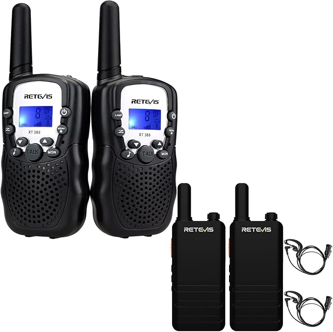 Retevis RT388 Walkie Talkies for Kids Bundle with RT22P Walkie Talkies Long Range
