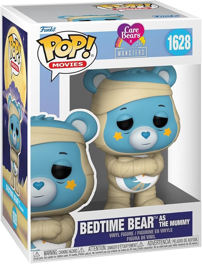 Funko Pop Movies: Universal Monsters X Care Bears - Bedtime Bear As The Mummy - Collectable Vinyl Figure - Gift Idea - Official Merchandise - Toys for Kids & Adults - Horror Fans