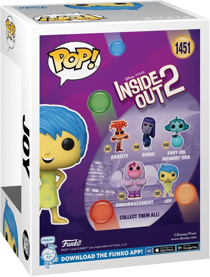 Funko POP! Disney: Inside Out 2- Joy - Collectable Vinyl Figure - Gift Idea - Official Merchandise - for Kids & Adults - Movies Fans - Model Figure for Collectors and Display