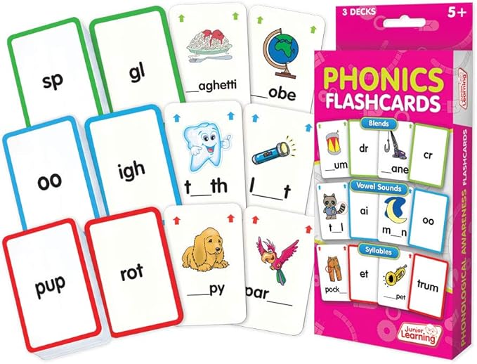 Junior Learning Phonological Awareness Flash Cards