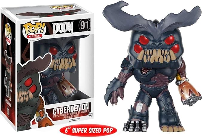 Funko POP Games: Doom - Cyberdemon Action Figure, 6"