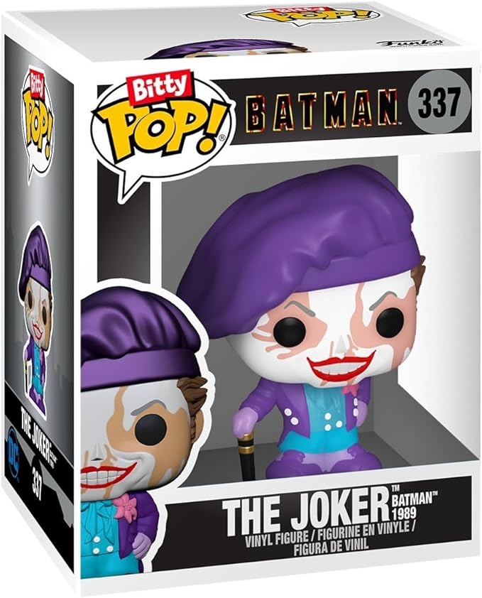 Funko Bitty POP! Batman 85th - Catwoman, 4-Pack and A Surprise Mystery Mini Figure - 0.9 Inch (2.2 Cm) - DC Comics Collectable - Stackable Display Shelf Included - Gift Idea - Party Bags Stocking