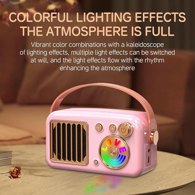 Cyboris Karaoke Machine for Kids Adults, 15W Mini Handheld Bluetooth Karaoke Speaker &2 Wireless Microphone& Lights,9H Playtime,AUX&TF-Card Input,Bluetooth 5.3, Birthday Gifts for Girls Boys(Purple)