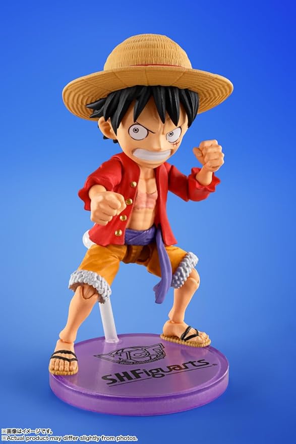 Bandai- World Collectible Figure x S.H.Figuarts One Piece Monkey D. Luffy Figure