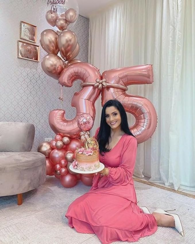 Numbers Balloon 3, 40 Inch Large Pastel Pink Balloon for Three Year Old Birthday Decor, 3 13 30 31 Birthday Party Decorations for Wedding Supplies
