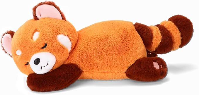 Red Panda Stuffed Animal Pillow - Cute Plush Toy Plushie Christmas Valentine's Day Gift for Girlfriend Kids Birthday - 13.7" Panda Pillow