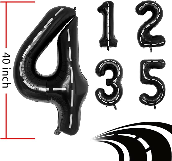 134pcs Balloons Race Car Birthday Party Supplies Decorations for Boys - Racing car Theme Party Supplies Happy Birthday Racecar Number Balloons Garland Kit Vroom Birthday Party Decorations