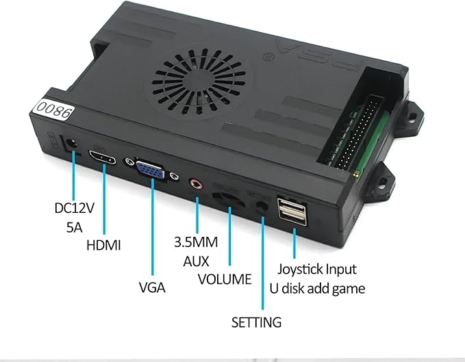 4710 in 1 SAGA DX Plus Multi-Game System Arcade Jamma Board, VGA, HDMI Compatible, 3P, 4P, High Score Record, 3D Games HD 1280x720P Output, 4-Player Support (4710 in 1)