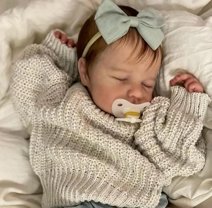 Anano Full Silicone Baby Doll 20 Inch Reborn Baby Dolls Silicone Full Body, Realistic Babys Doll Newborn Girl, Real Life Babys Dolls Posable Anatomically Correct Reborn Babies