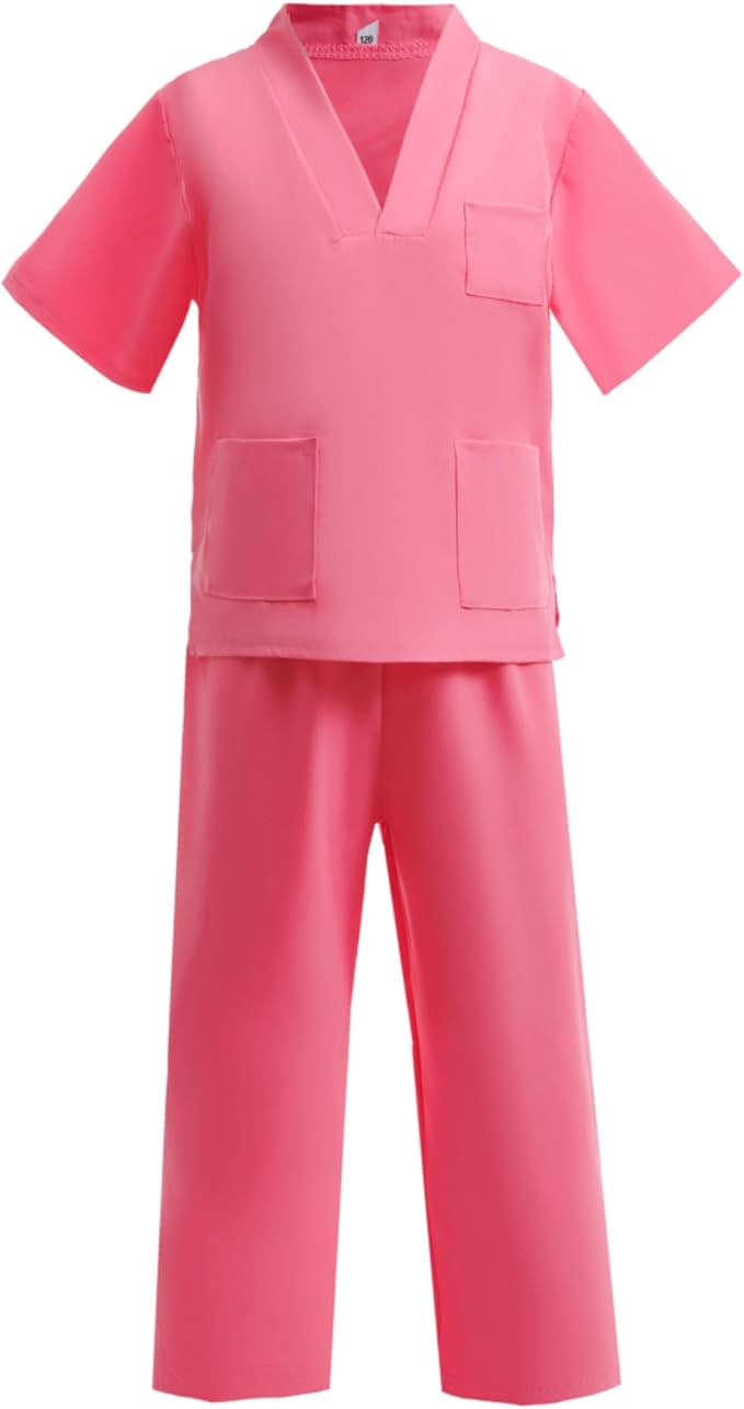 BanKids Doctor Costume for Kids Career Day Pretend Playset Doctor Role Play Stethoscope Lab Coat Kids Halloween Costume