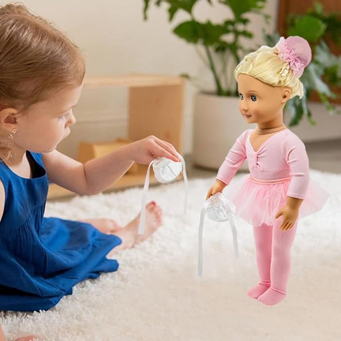 18" Doll Clothes Ballet Ballerina Outfits 5pcs Dance Dress for American OG18 Inch Doll Accessories Sets Girl Doll Clothes Gifts