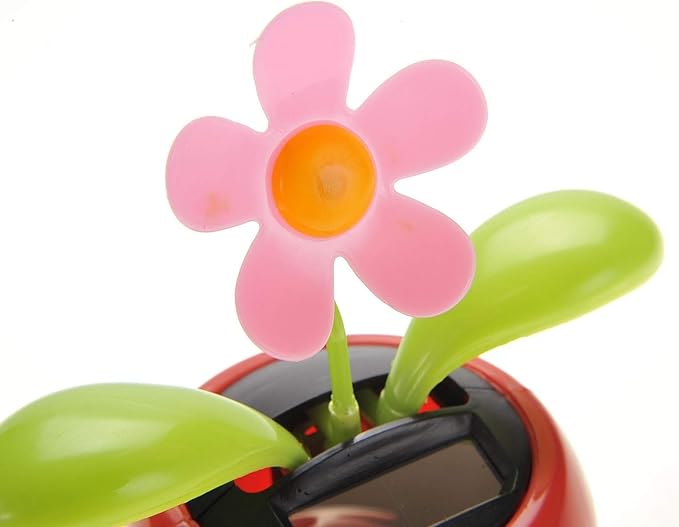 A and E Imports - Electronic Solar Flower Novelty Toy (Pink)
