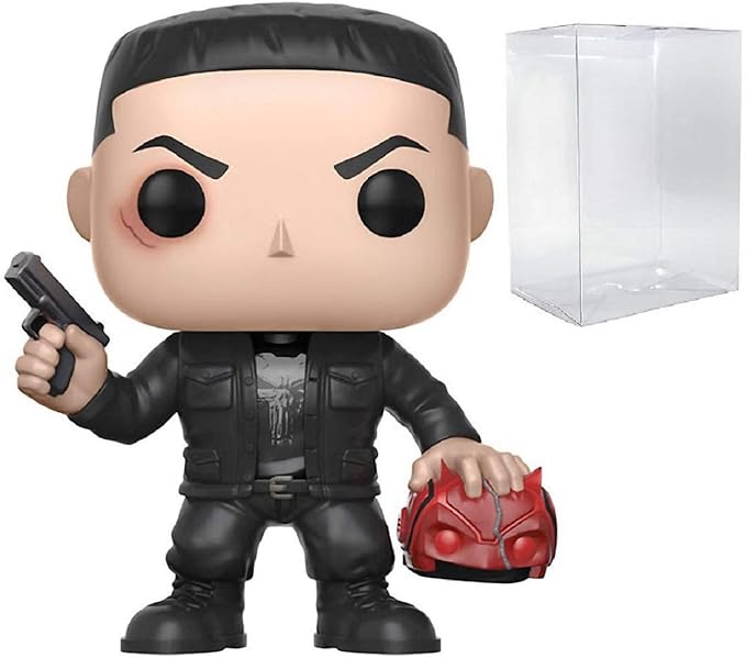 Funko Pop! Marvel: Netflix Daredevil - Punisher Chase Variant Limited Edition Vinyl Figure (Bundled with Pop Box Protector Case)