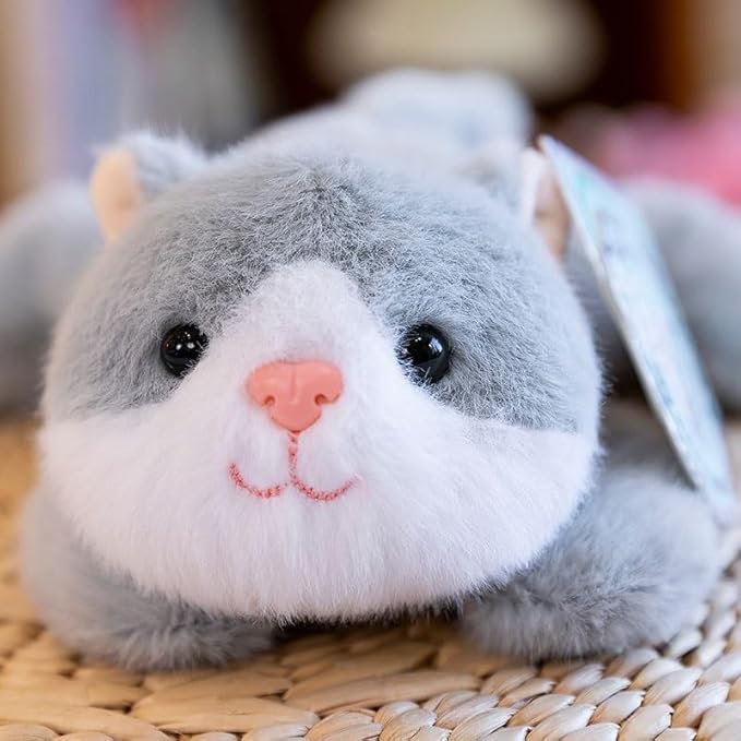 Cat Stuffed Animal Cute Plush Doll Toy 7 inch for Girls Boys Christmas (pa Grew cat)