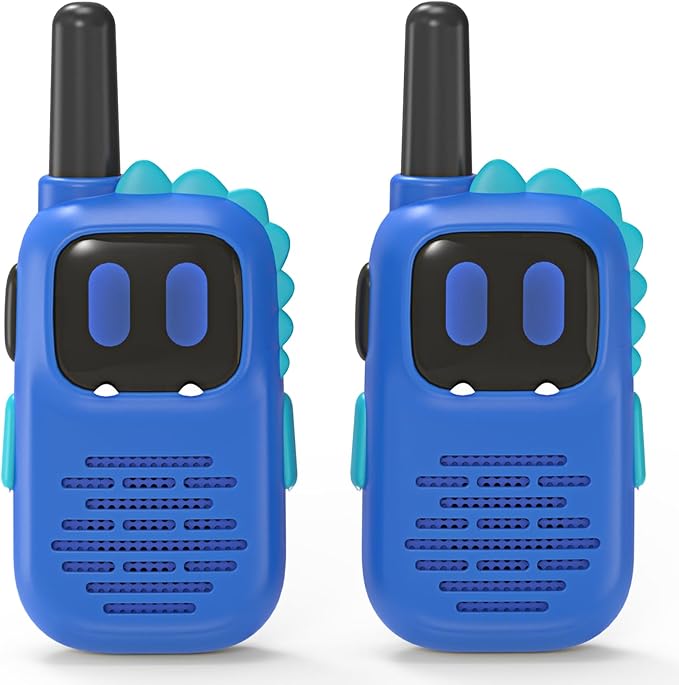 Selieve Walkie Talkies Kids with Dinosaurs Silicone Sleeve 1000FT Range 2 Channels 2 Way Radio,Boys Toys Age 4-6 Toddler Walkie Talkies 3-12 Year Old Boy Birthday Gifts Children Backyard Toys