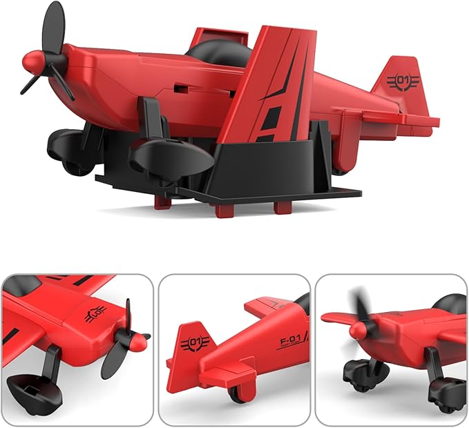 Large 22" Semi Police Truck Toy with Propeller Aircraft Car Toys for Kids Toddlers, Christmas Birthday Gift for Boy Girl Child 3 4 5 6 7 Years Old