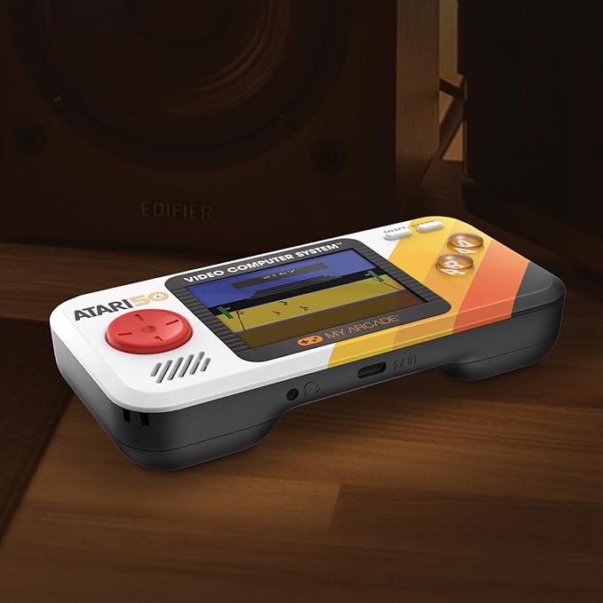 My Arcade Atari Pocket Player Pro: Handheld Portable Video Game Console with 100 Games, 2.75" Color Display, Ergonomic Design