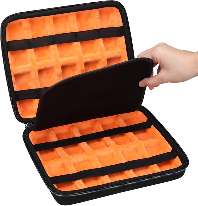 Mchoi Hot Wheels Case Storage for 20 Cars, Toy Car Organizer for Your Matchbox Cars Storage, Case Only
