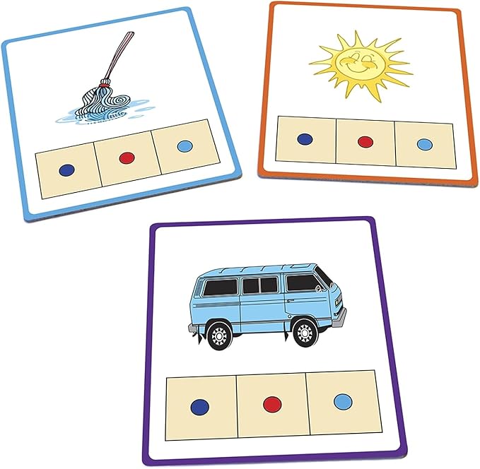 Junior Learning: CVC Word Builders, 48 CVC Activity Cards, Phonemic Awareness, Helps Children to Recognize and Understand Basic Sounds in Words, Self Checking Feature, For Ages 4 and up