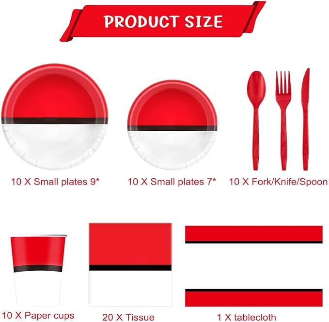 81 Pcs Cartoon Ball Party Tableware Set Cartoon Ball Birthday Party Supplies,Paper Plates,Napkins,Cup,knives,Spoons and Forks