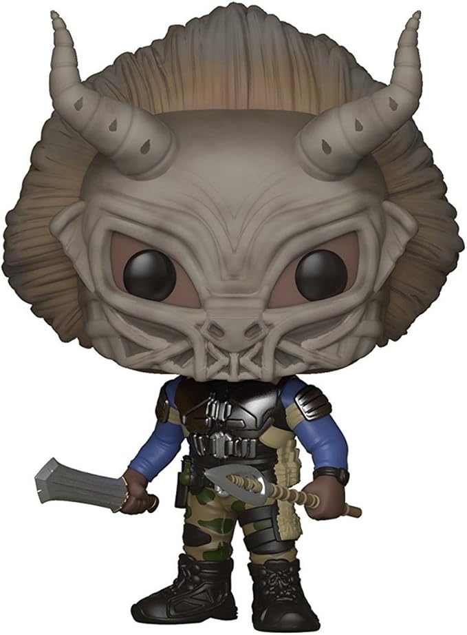 Funko Pop! Marvel: Black Panther - Masked Erik Killmonger Limited Edition Chase Variant Vinyl Figure (Includes Compatible Pop Box Protector Case)