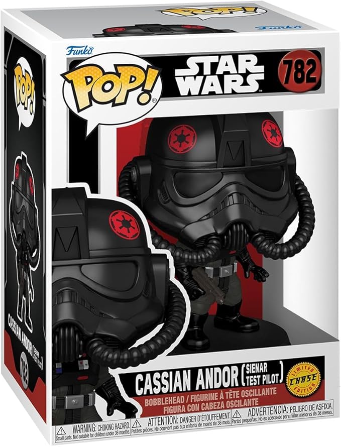 Funko Pop! Star Wars: Andor - Cassian Andor (Sienar Test Pilot) - 1/6 Odds for Rare Chase Variant - Collectable Vinyl Figure - Gift Idea - Official Merchandise - Toys for Kids & Adults