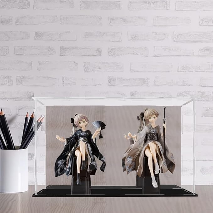 Display Case 11.8x7.8x7.8inch,30x20x20cm for Collectibles Assemble Clear Acrylic Box Alternative Glass Case for Display Action Figures Home Storage Organizing Toys