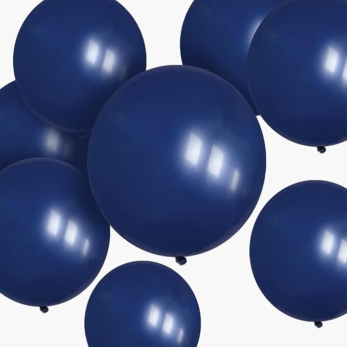 Navy Blue Balloons 100 Pack 12 inch Round Helium Navy Balloons for Graduation Birthday Party Backdrop Decorations